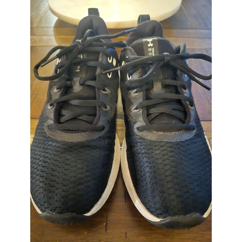 Under Armour Womens Black Athletic Running Shoes Size 10